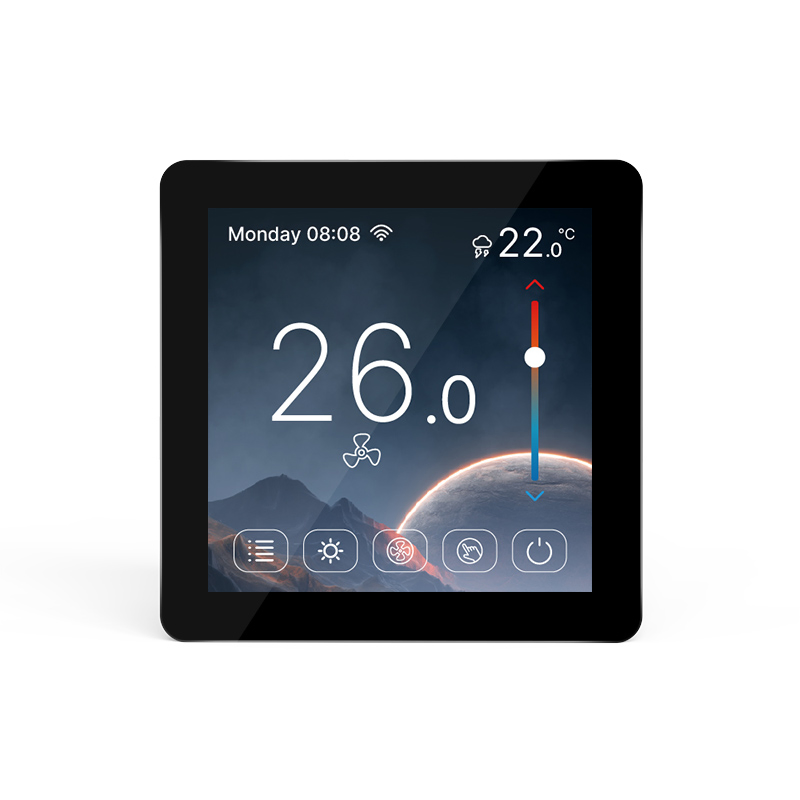 Color Display Fcu Room Thermostat with Wall-Mount Installation