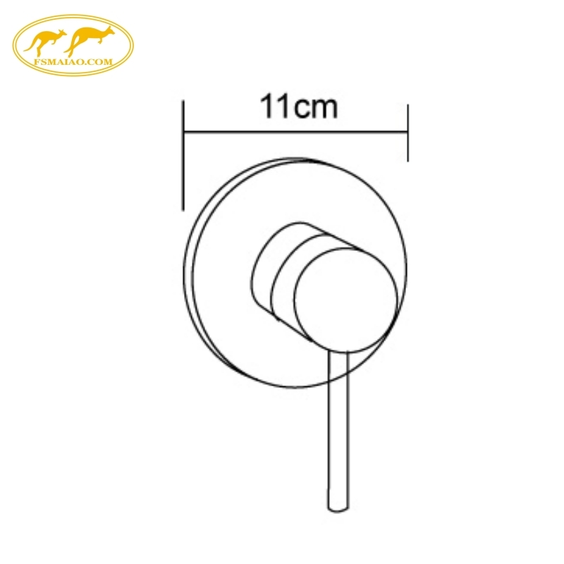 Sanitary Ware Thin panel Long Lifespan High-Quality Brass Shower Mixer
