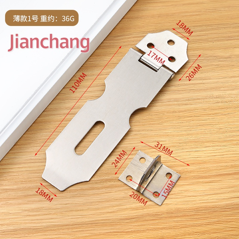 Stainless Steel Furniture Locks Modern Cabinet Hasp and Latch Handle Sliding Door Locks with Round Key for Kitchen