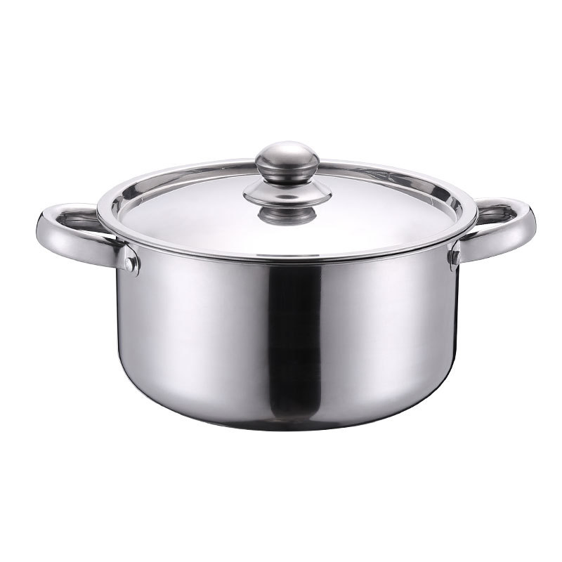 Wholesales 410 Stainless Steel Cookware Set of Five Pieces for Kitchen Cooking