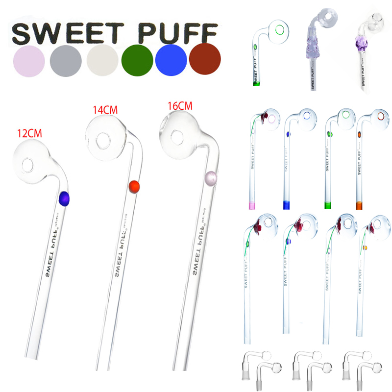 Smoking Accessories Pyrex Smoke Glass Pipe Oil Burner Pipe Smoking Tube Sweet Puff Pipe Wholesale Factory in Stock