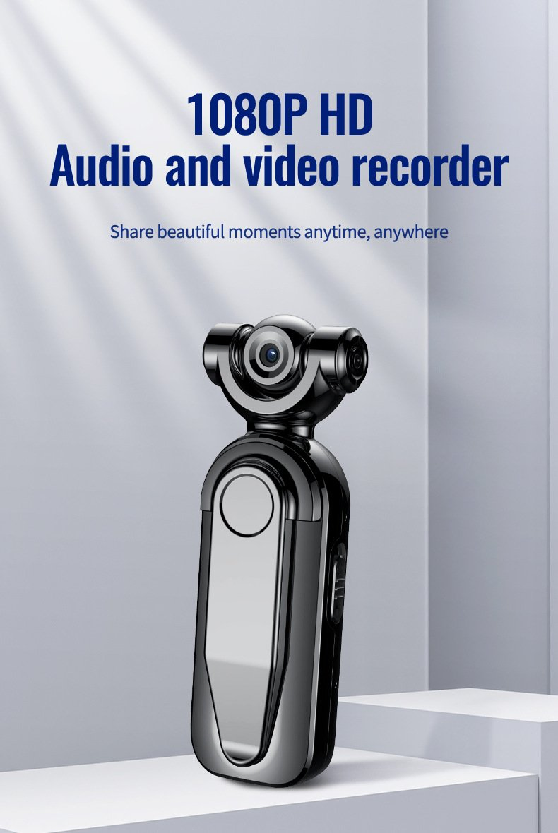 Portable Professional Video and Recording Device with Back Clip