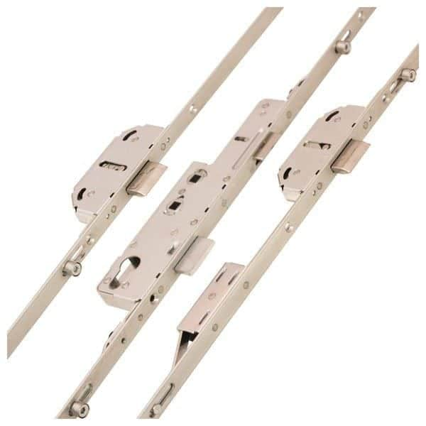 2 Hook Invisible Cylinder Aluminium Trim Multi Point Door Lock