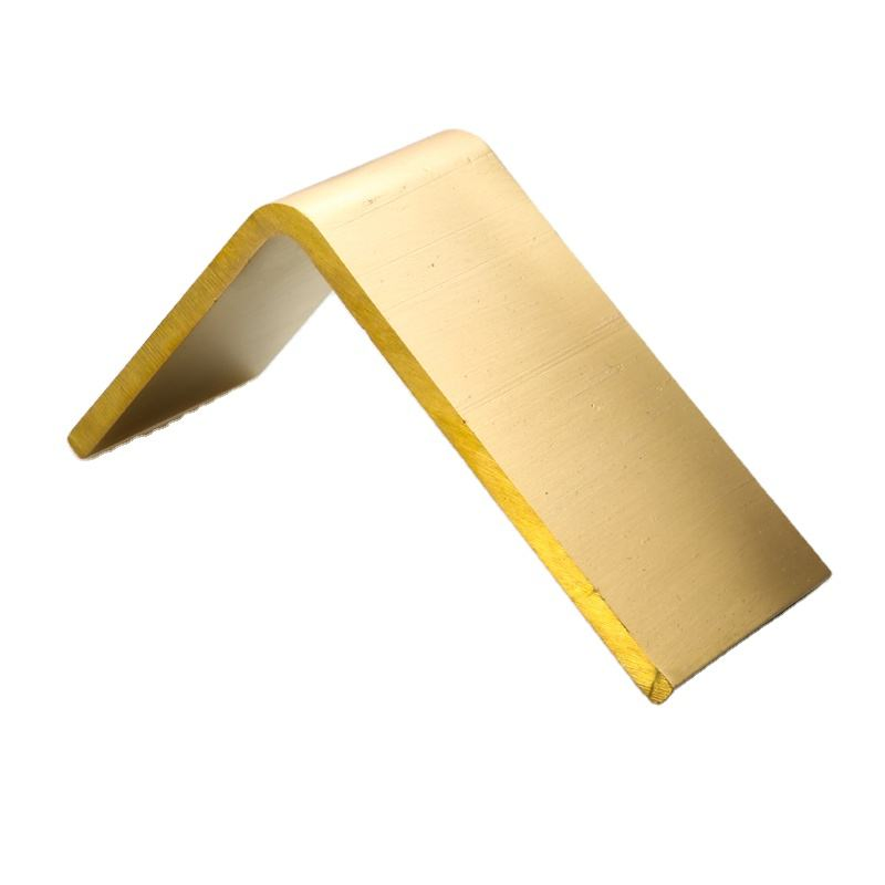 Home Decoration Brass Corner Protector L-Shaped Copper Strip Villa Hotel Inlaid Decoration Brass Strip Customization