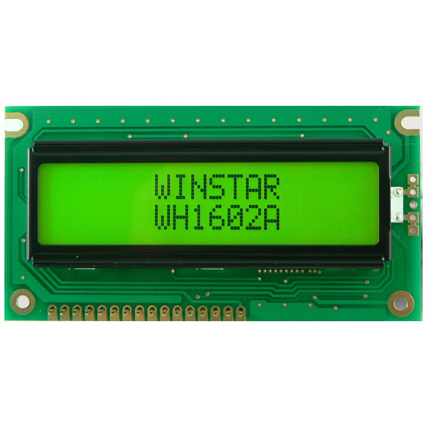 Winstar 16X2 Character LCD (WH1602A-YGH-CTK#, WH1602B-CFH-JT#, WH1602C-YGH-CTK#, WH1602D-TMI-CT#, WH1602J-YYH-CTK#, WH1602L1-TFH-CT#)