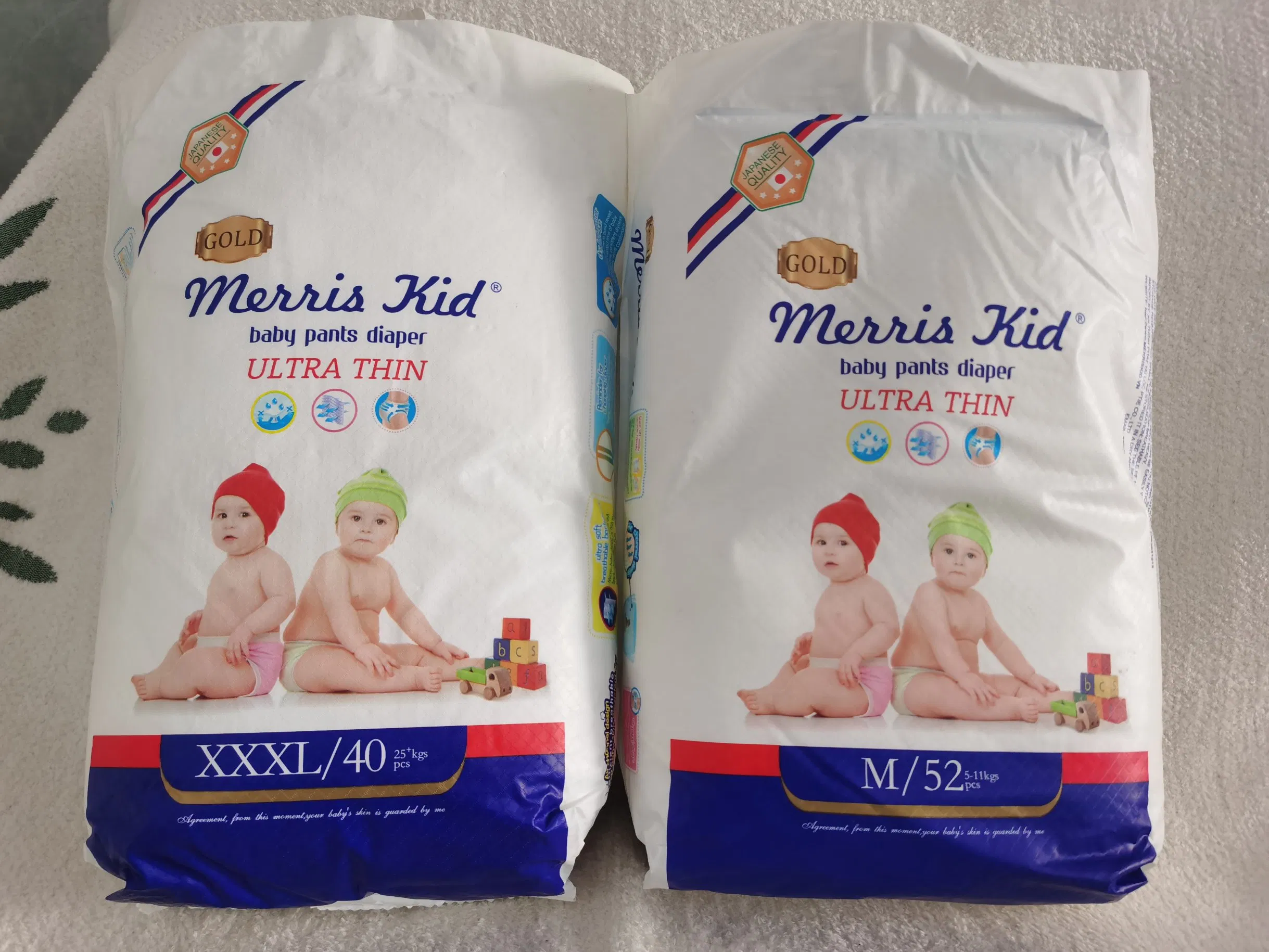 Japan Korea Quality Europe Thin New Style Training Baby Diapers Pull up Pants