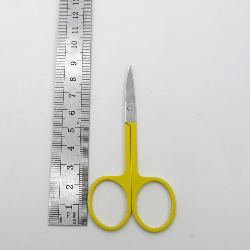 Durable Makeup Tools Curved Sharp Edge Scissors for Eyebrow Eyelash Using