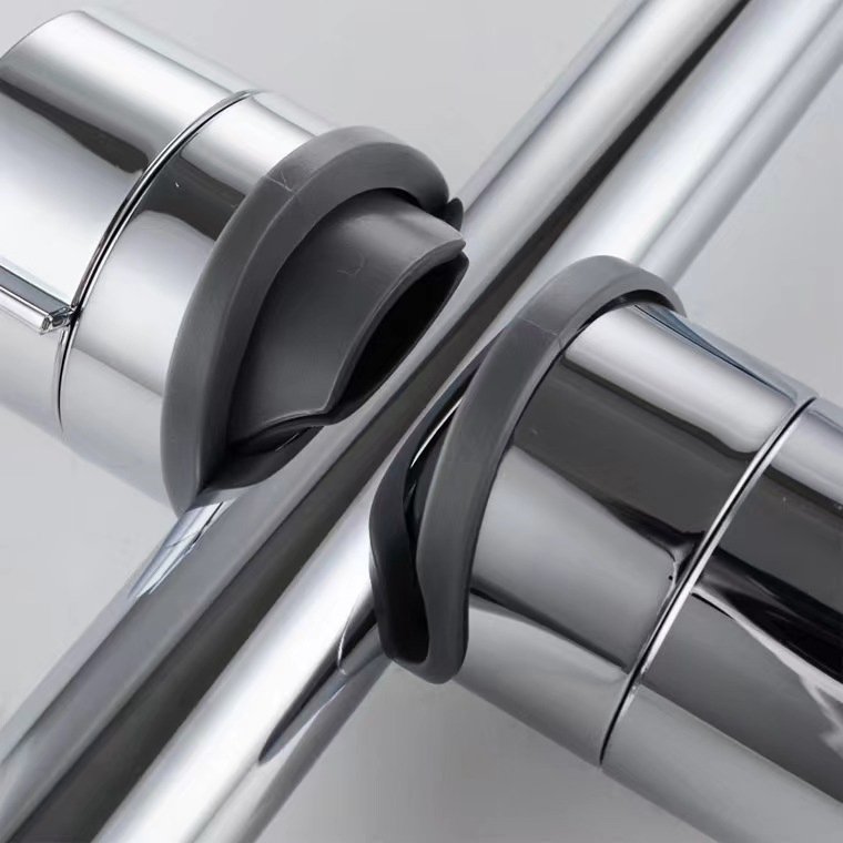 Premium Chrome Shower Head Holder for Adjustable Versatility