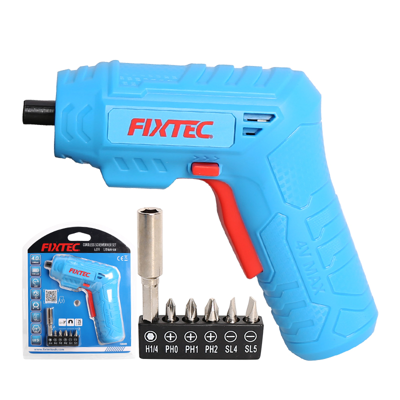 Fixtec Rechargeable 3 N. M Type C Charging Electric Screwdriver Kit 4V Cordless Screwdriver