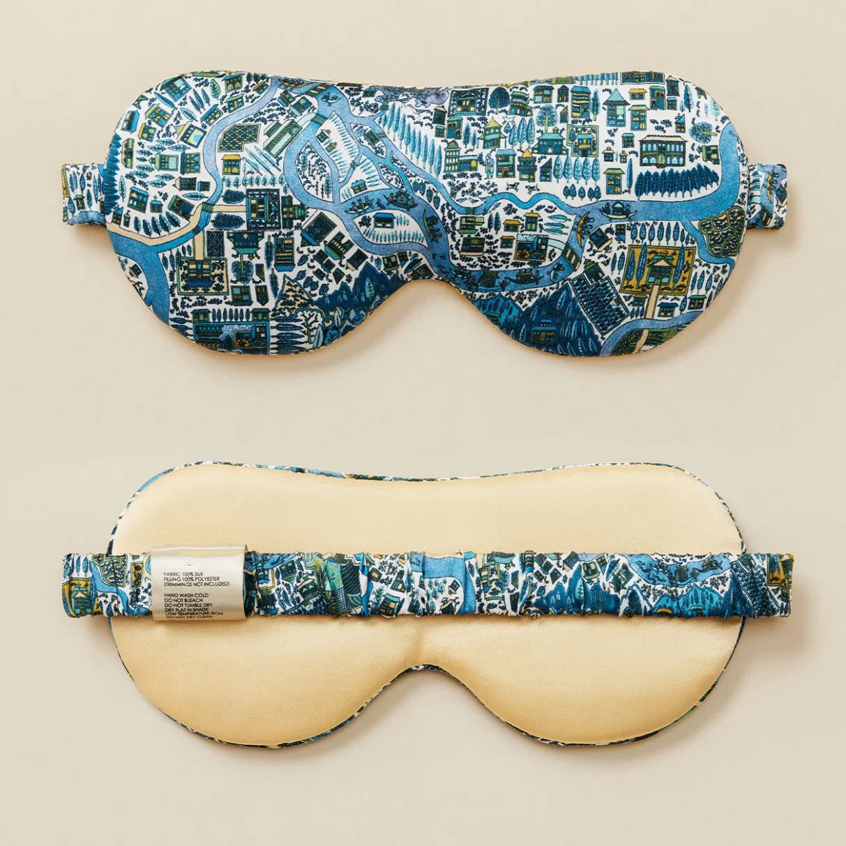 Black Weighted Mulberry Silk Sleep Mask
