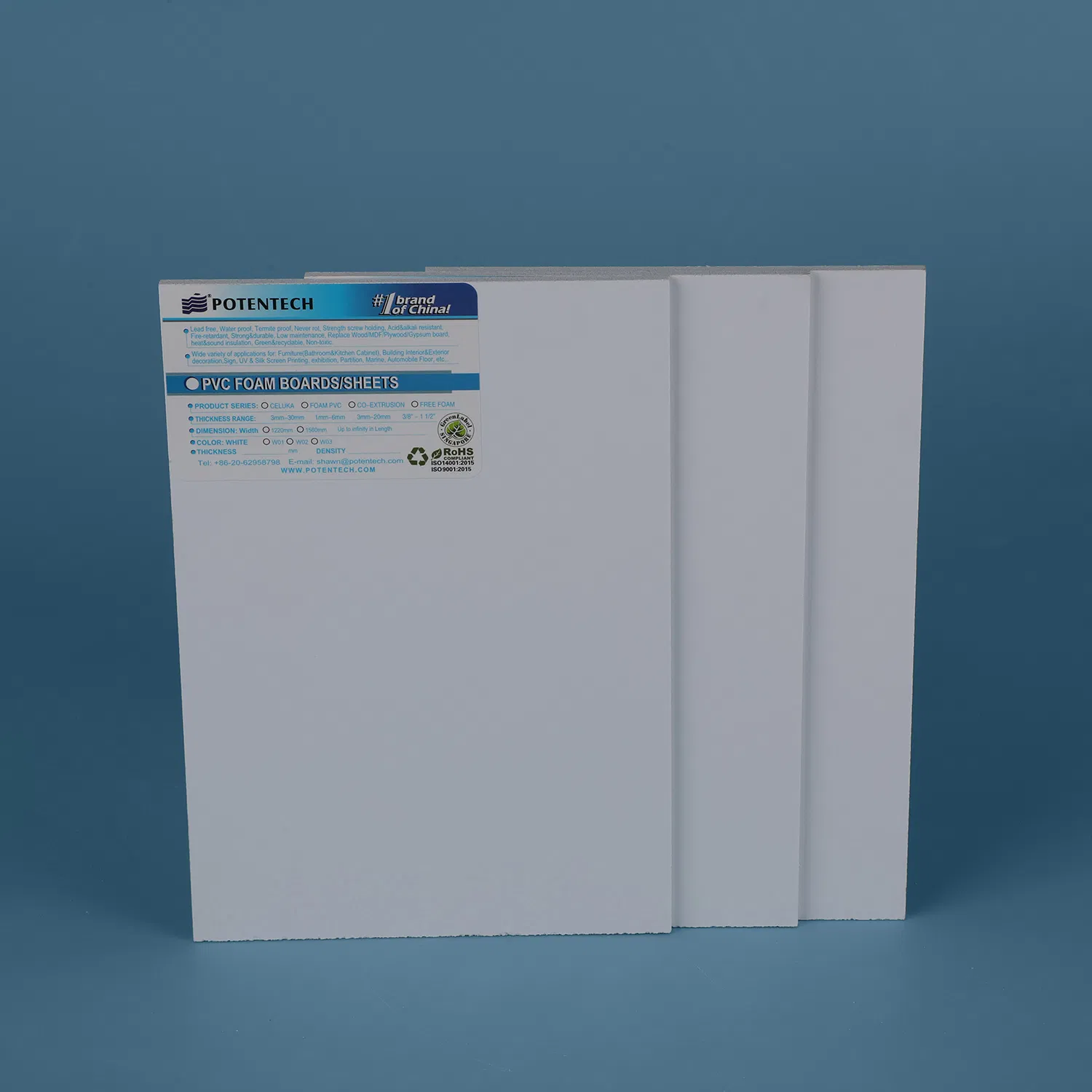 1220*2440mm Size and 5mm or OEM (1-20mm) Thickness 3mm PVC Foam Board