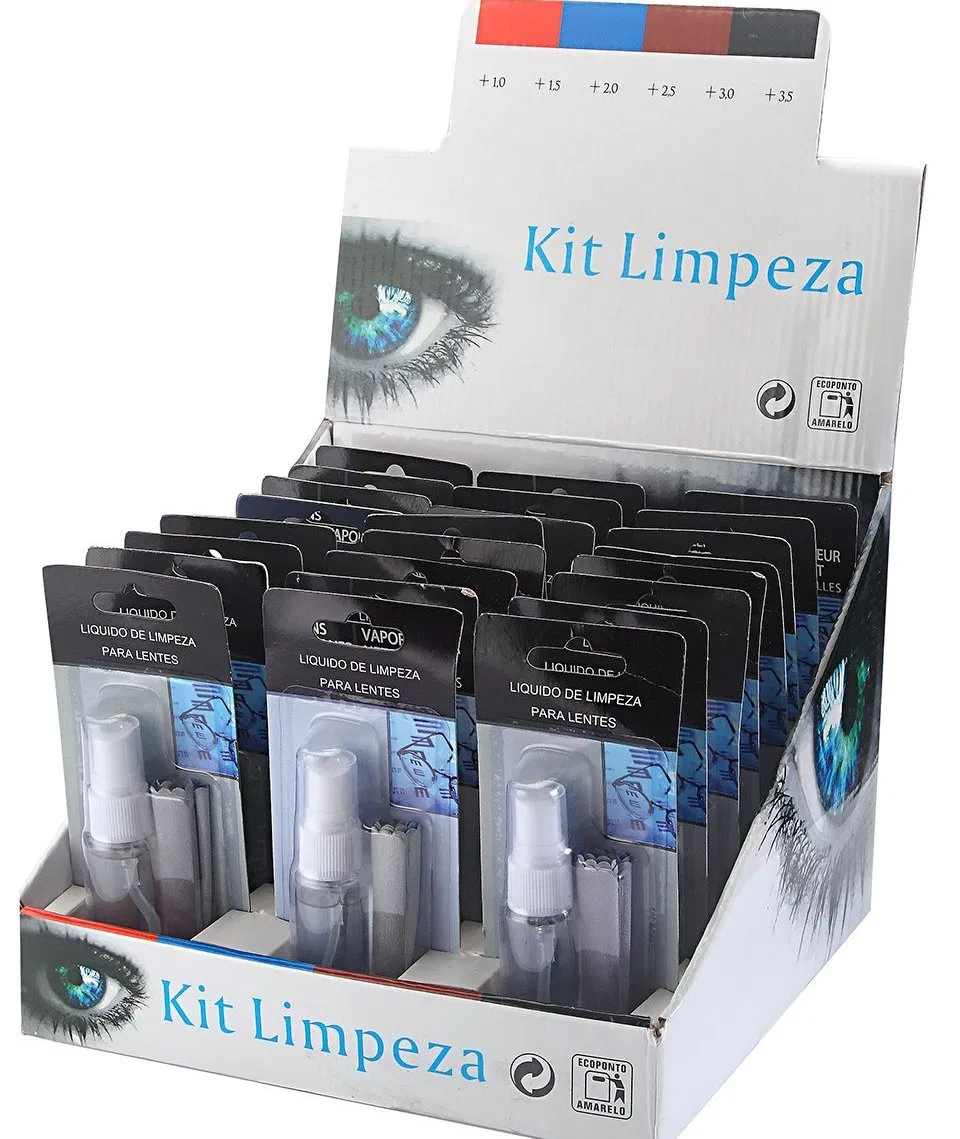 Sterilization Portable Eyeglasses Cleaner Spray Liquid Solution with Microfiber Cleaning Cloth