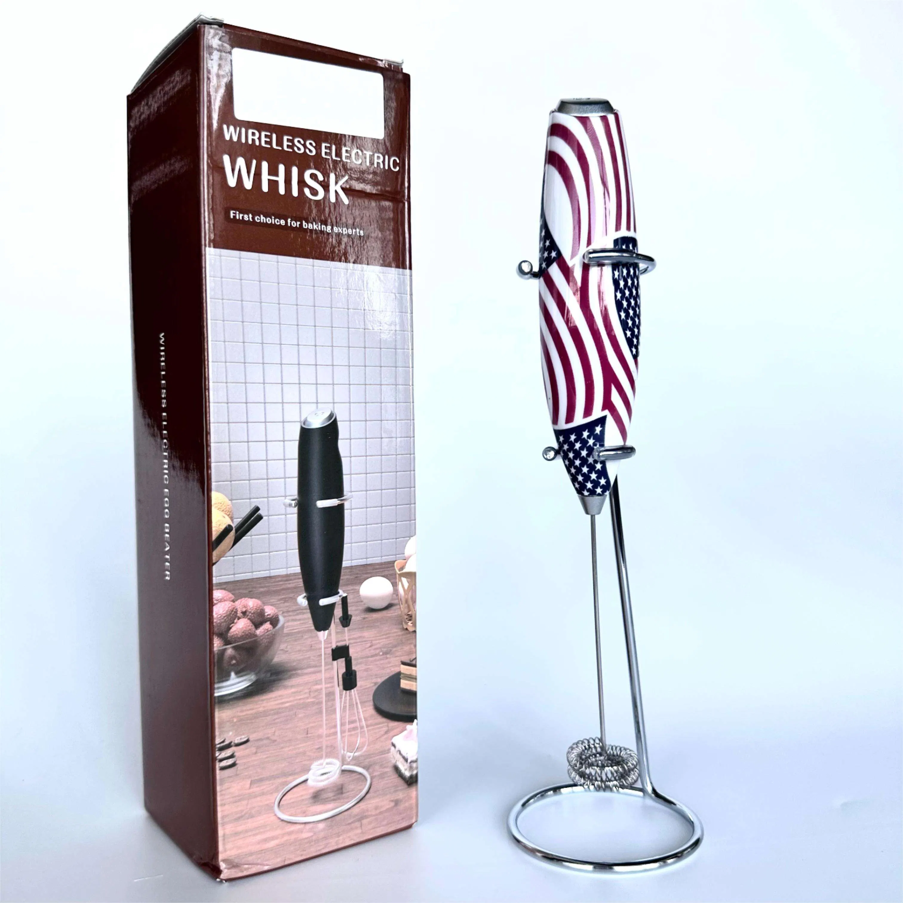 Wholesale Automatic Milk Mixer Stainless Steel Milk Shake Mixer Hand Coffee Mixer with Metal Stand