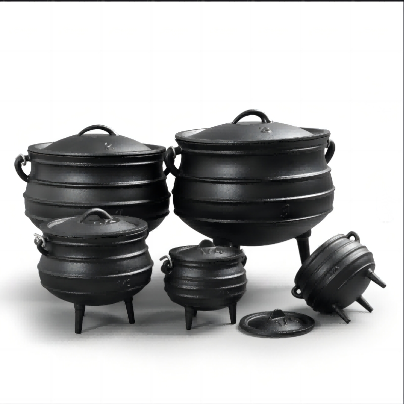 Чугунный котелок Potjie для кемпинга, 5.9 кварт