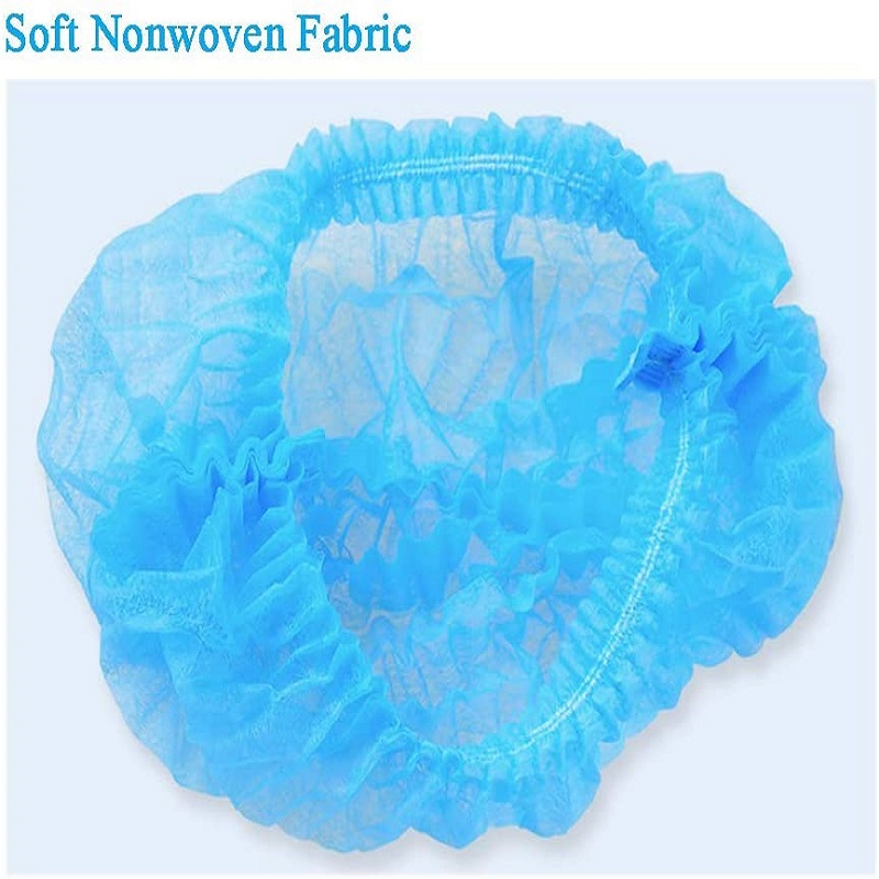 Black Disposable Medical Elastic Mesh Cap/Hairnet