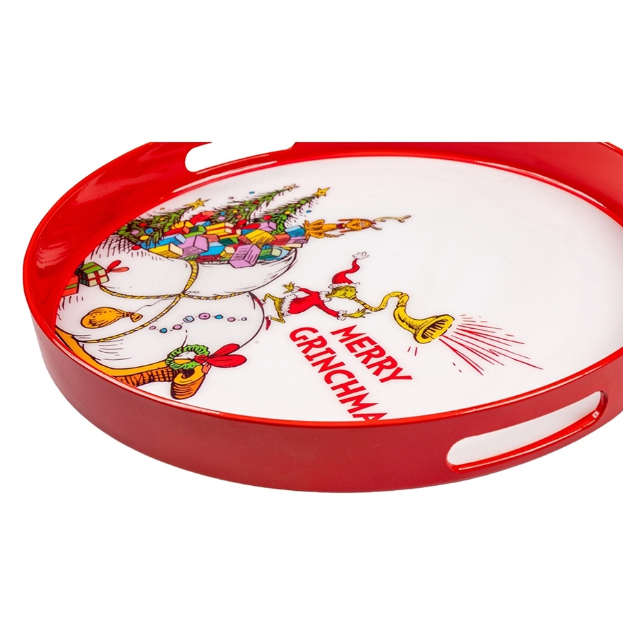 Eco Friendly Red Color Plastic Disposable PP Material Molecular Gastronomy Charger Plate