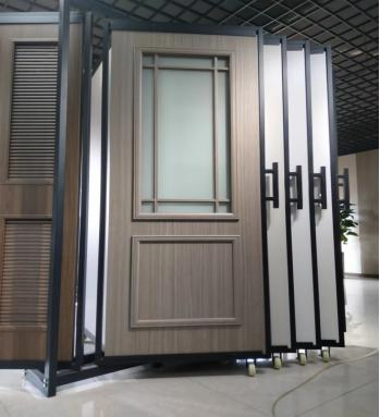 Stylish Waterproof Louver Door with Film Wrapping for Painting