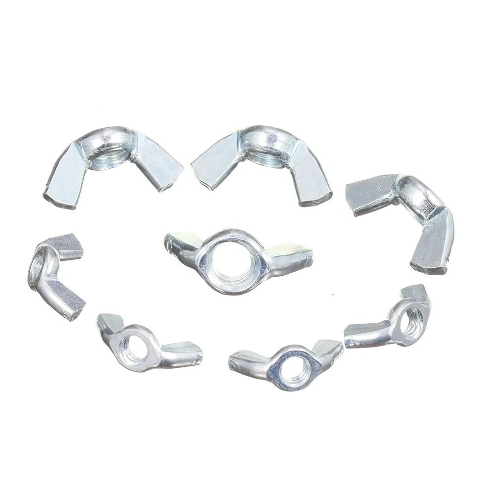 Zinc Plated Dacromat Ruspert Stainless Steel Aluminium Ductile Wing Nut M3 M4 M5 M6 M8 M10 M12 Dog Bolts with Wing Nuts