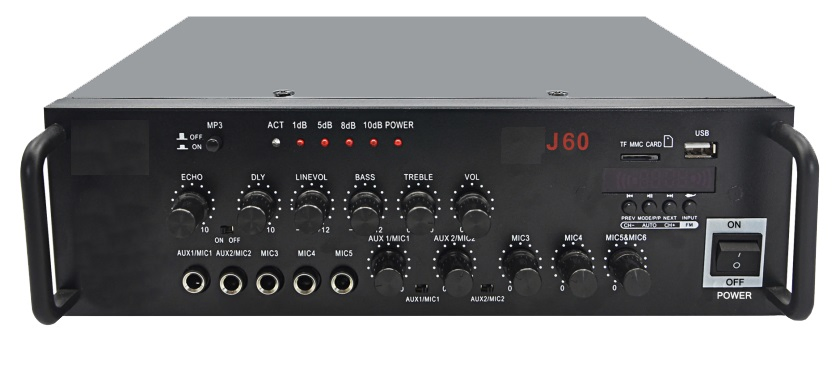 Цифровой усилитель для караоке с Bluetooth и микрофоном