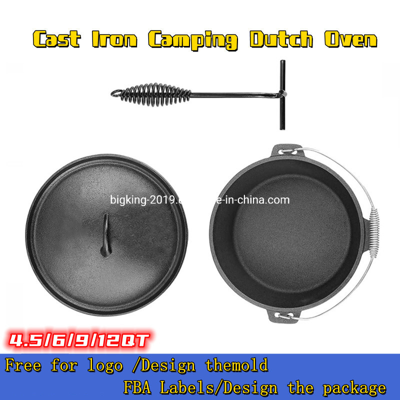 Preseasoned Outdoor Barbeque Dutch Oven Sets
