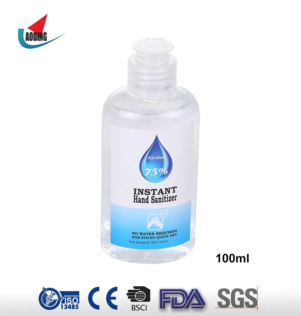 FDA Approved High Quality Alcohol 70% Hand Sanitizer 100ml