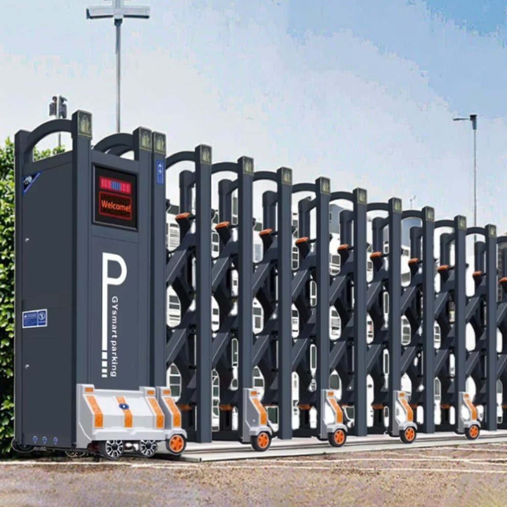 Xgy Metal Steel Folding Fencing External Door Opener China Security Automatic Electric Remote Driveway Fence Retractable Gates