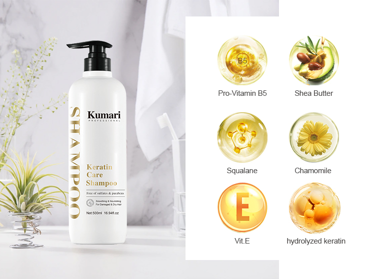 VEINIRA Hair Care Shampoo with Vitamin E Chamomile Keratin for Men Women