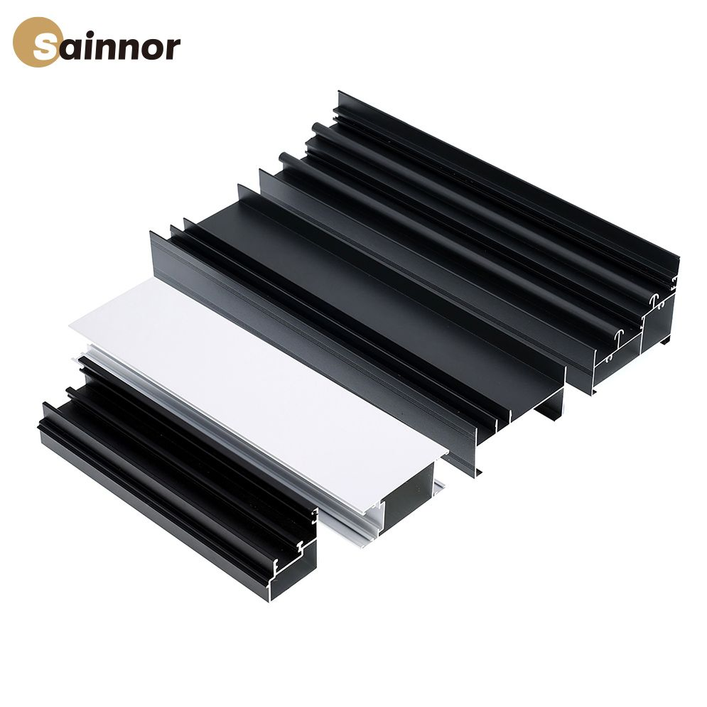 Versatile Extruded Aluminum Frame Profile for Windows and Doors with Custom Finishes