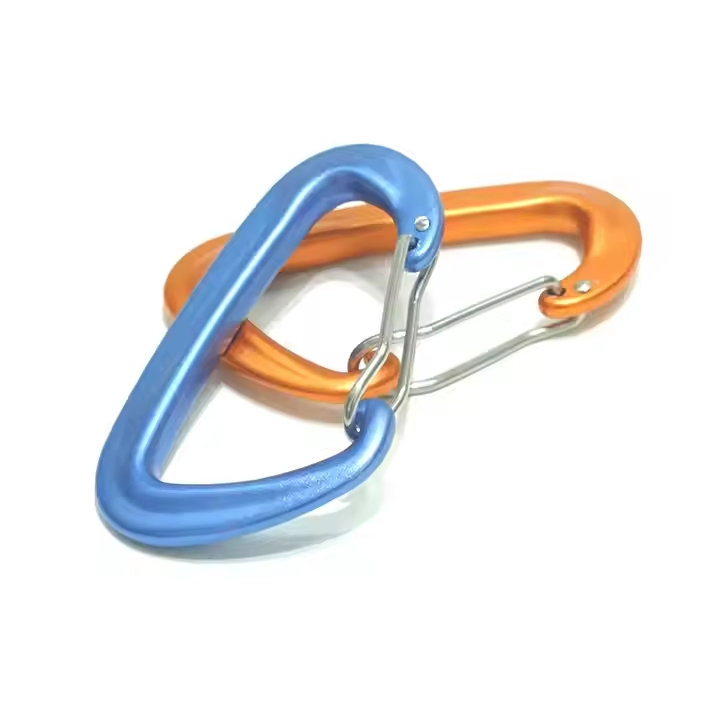 Heavy Duty Aluminum Alloy Climbing Carabier Safety Hooks Outdoor Backpack Camping Carabiner Keychain Clip