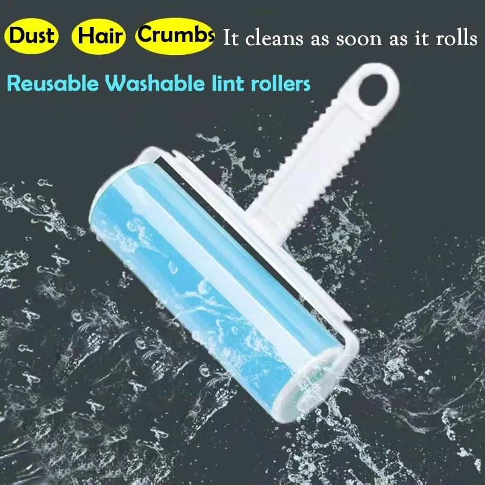 Dust Remover Clothes Fluff Catcher Drum Lint Roller Recycled Foldable Hair Sticky Washable Portable Brushes