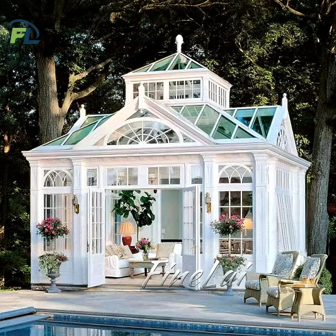 Timeless High-Grade Metal Frame Garden Sunroom for Outdoor Relaxation