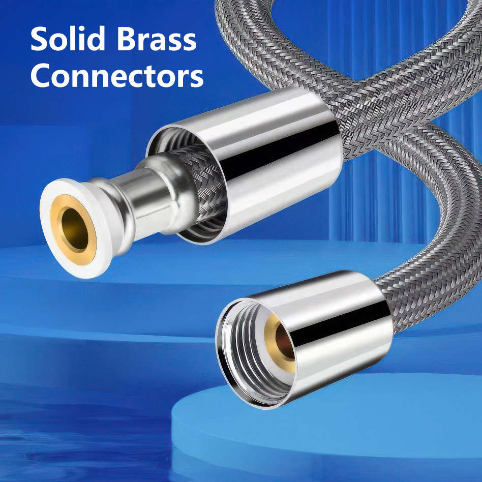 Shower Head Hose Strong 3 Times Density Braided Nylon Anti Leak 1.5m 2m Explosion Proof Solid Brass Insert Nut Showerhead Hose