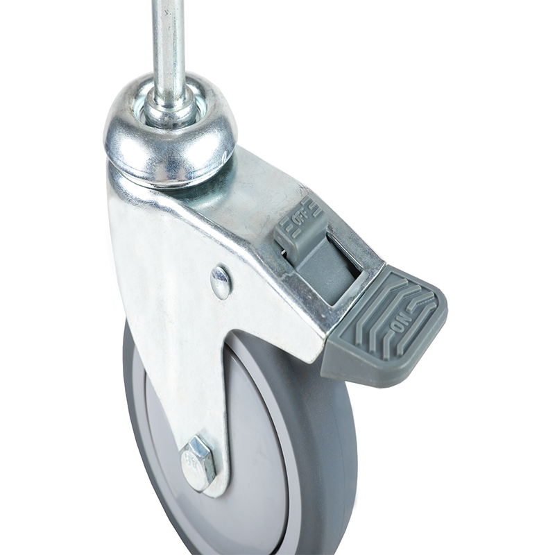 Medical Grade Stainless Steel TPR Silent Caster Wheels for Hospital Equipment