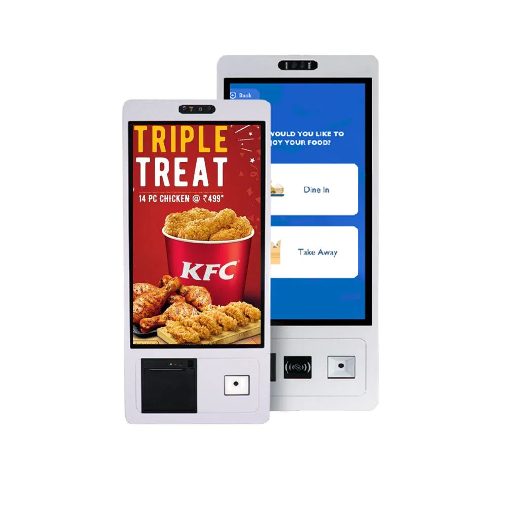Hot Sell Self Service Win Android System Touch Screen Payment Order Kiosk