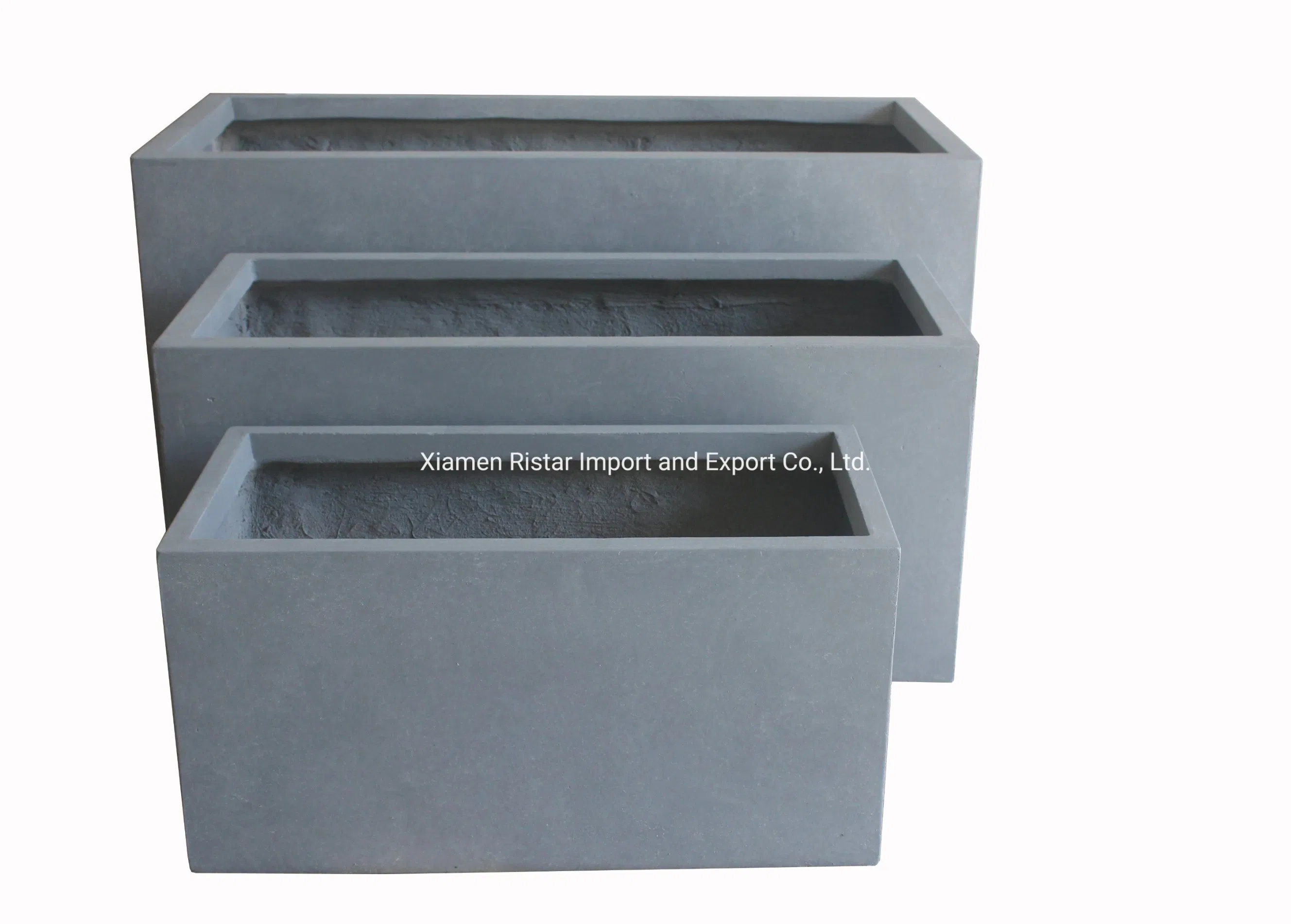 Best Selling Outdoor Garden Landscaping Large Fiberglass Reinforced Concrete Flower Pot Planter