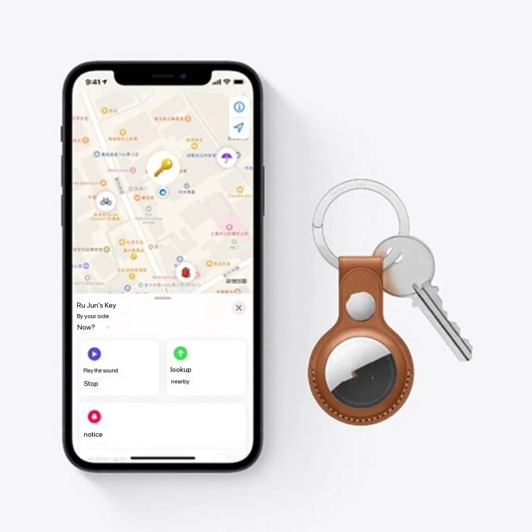 Кожаный чехол-держатель для Airtag ручной работы