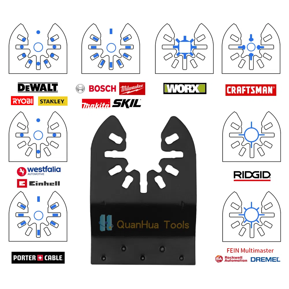 Премиум пильные полотна для осциллятора, 10 шт.