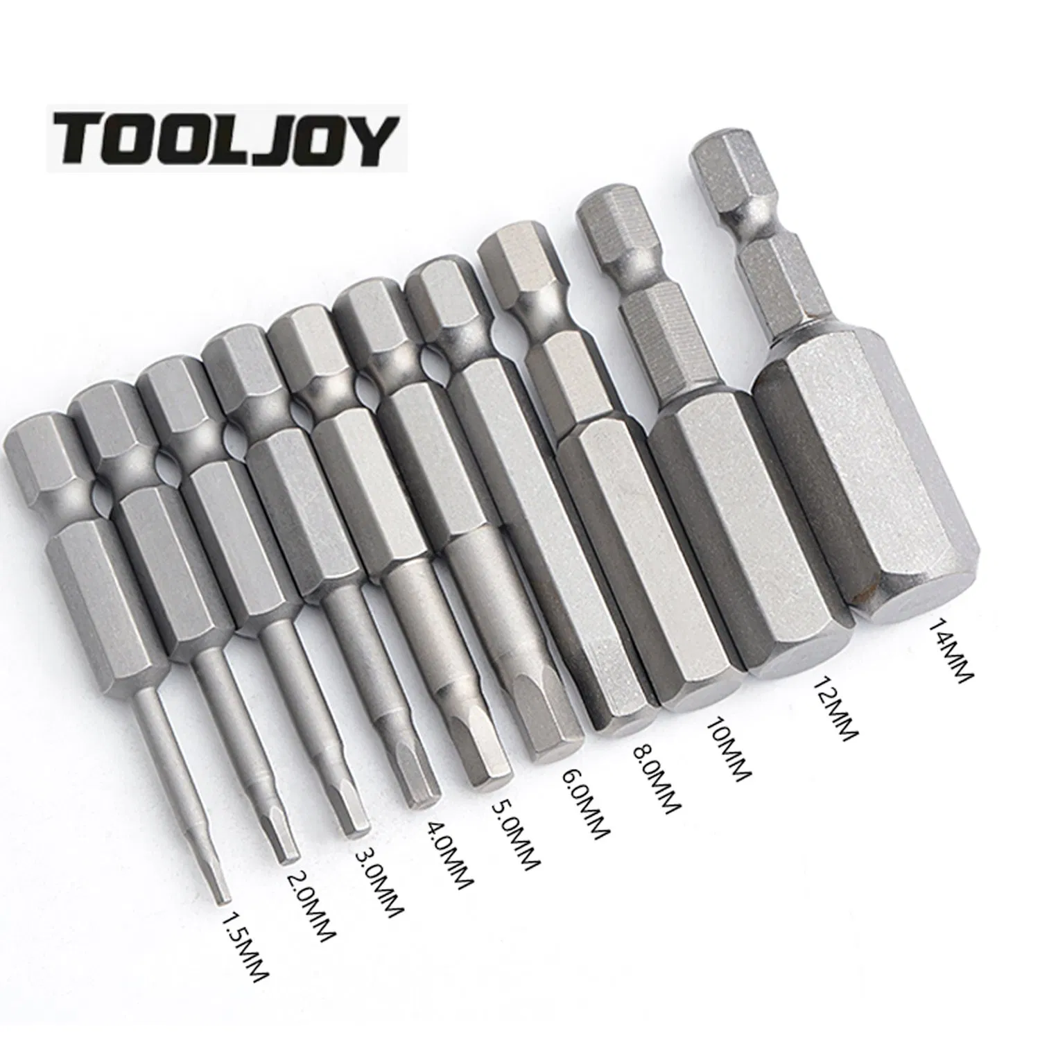 8 Pack Hex Head Allen Wrench Drill Bit Set 1/4 Inch Hex Magnetic Shanks Quick Connect Screwdriver Bit H1.5 H2 H2.5 H3 H4 H5 H6 H8 2 Inch Length Impact Driver He