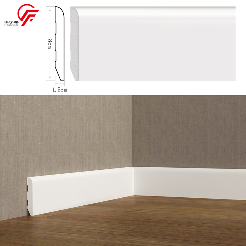 Building Material PS Polystyrene Skirting Molding Baseboard Waterproof