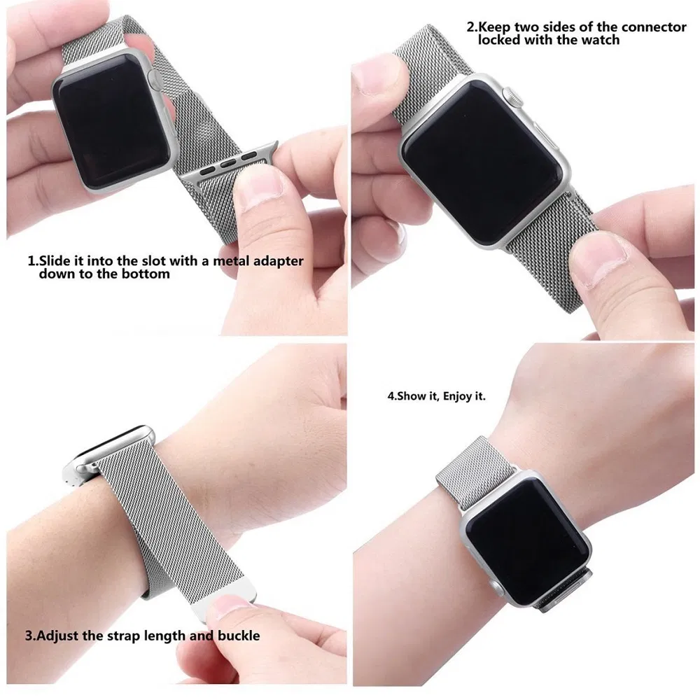 New Hot Sale Watch Customized Logo Dropshipping Server Smart Band Instructions Milan Strap Apply for Oppo Watch Smart Ring Bluetooth