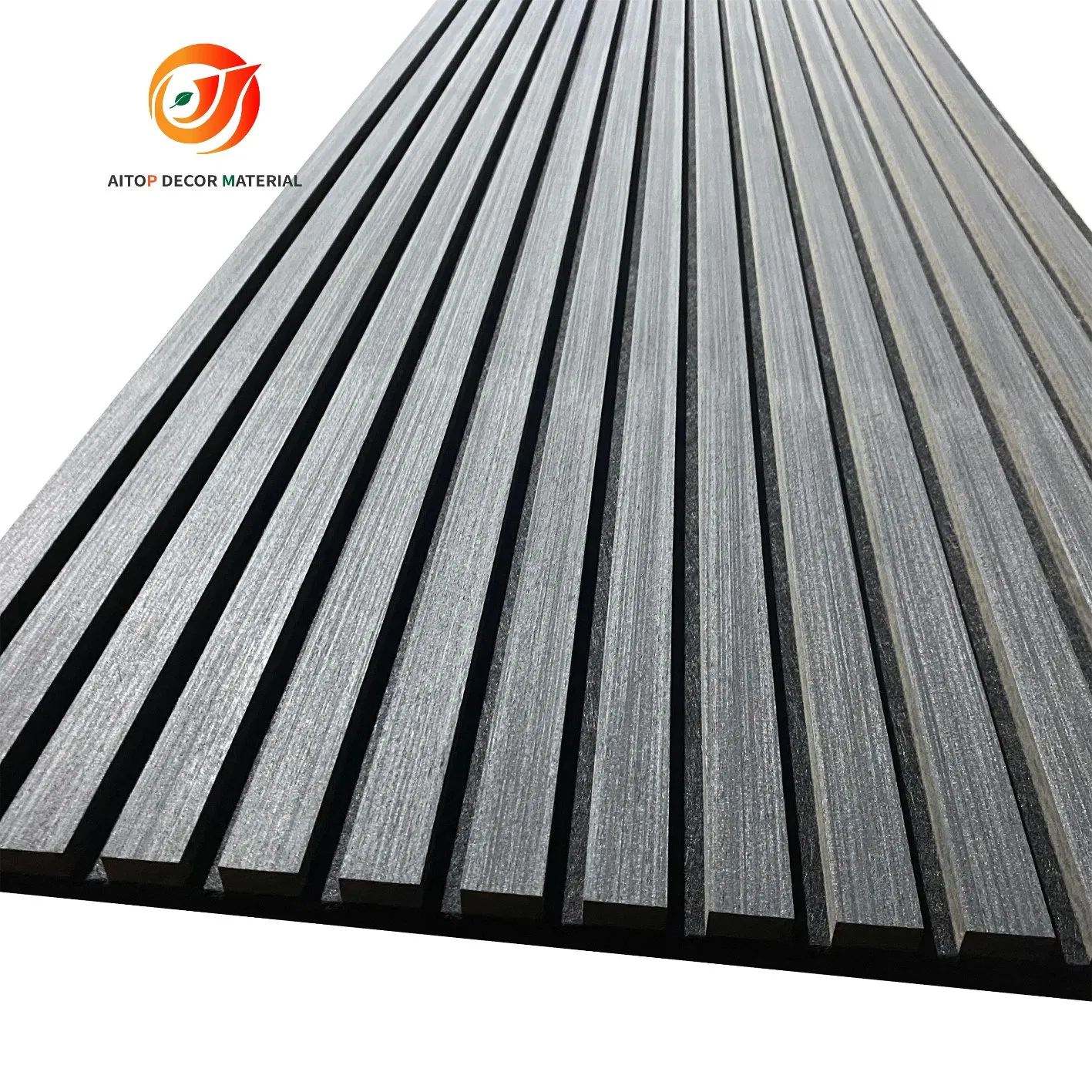 Eco-Friendly Interior Design Akupanels Sheet Rustic Wooden Veneer Slats Acoustic Wall Panels