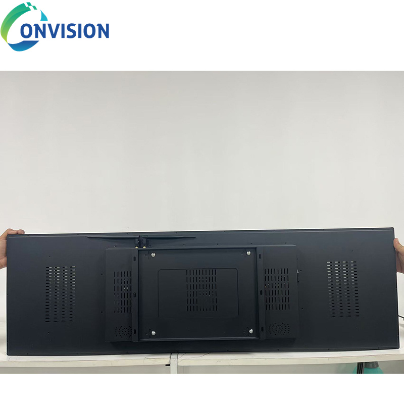 Ultra-Slim Stretch LCD Bar Display with Touch Screen Technology