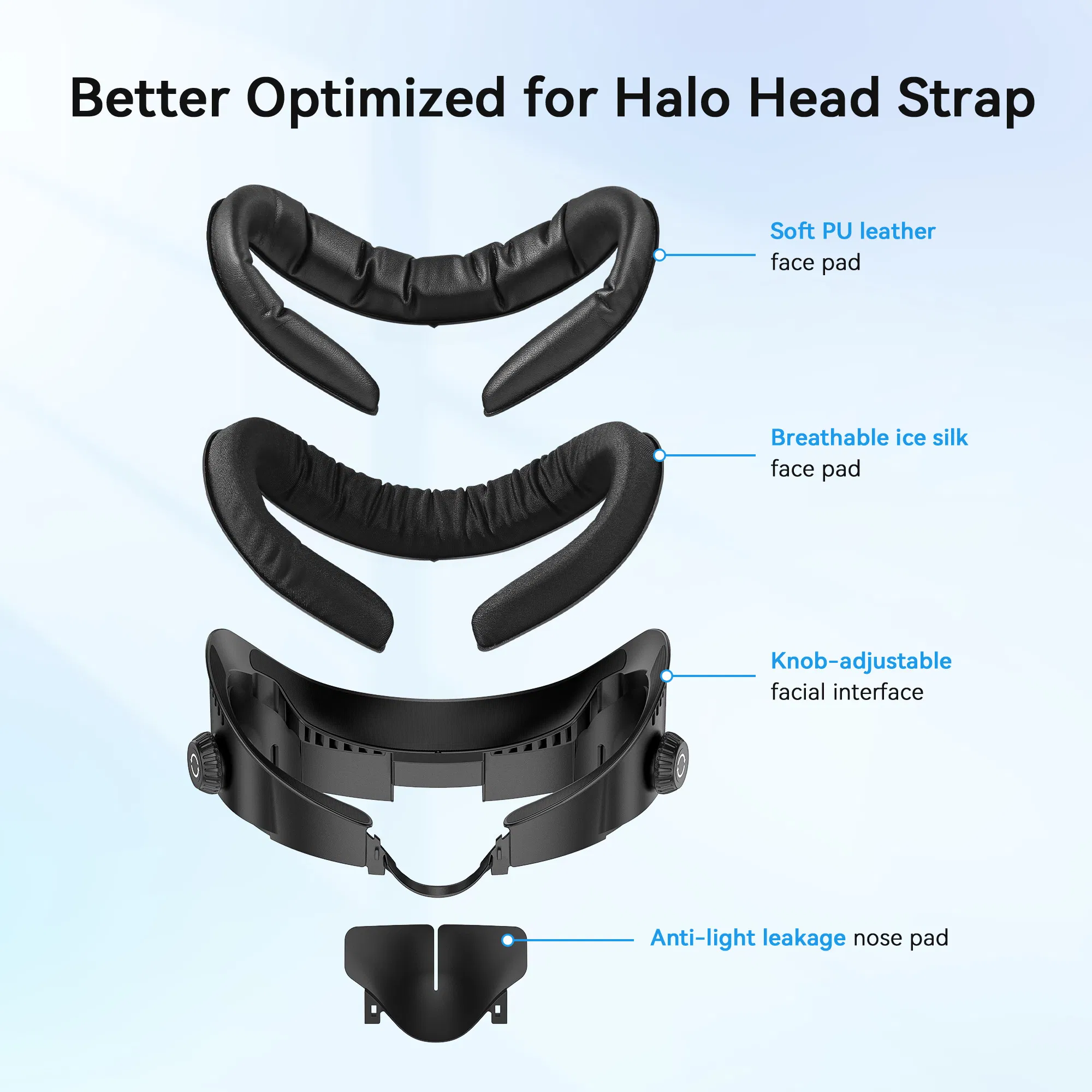 AMVR FC4 Регулируемая лицевая панель для Meta Quest 3