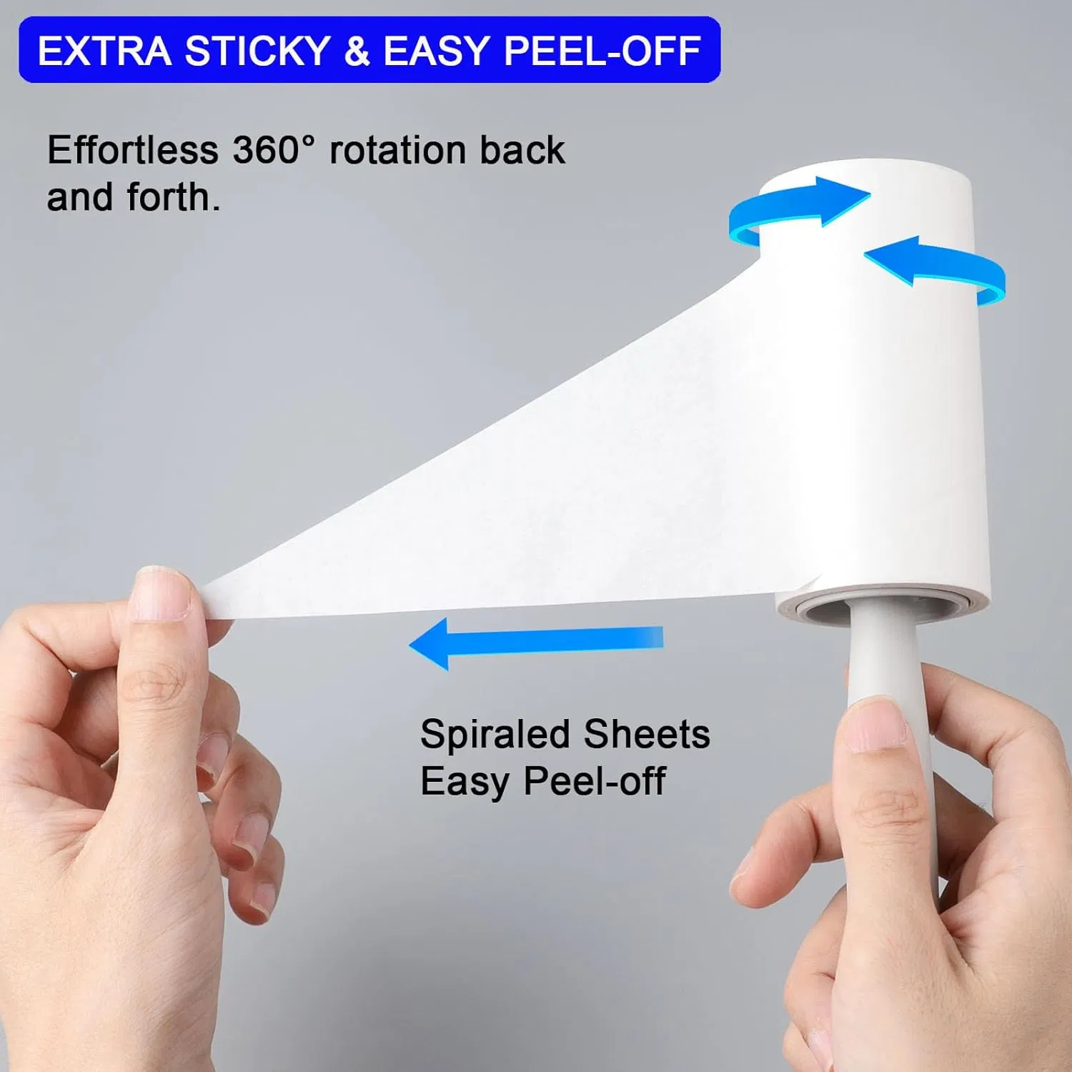 Custom Extra Sticky Lint Remover Roller for Pet Dogs and Cats Buy Clothes Cleaning Roller with Dust Dry Wiping Function