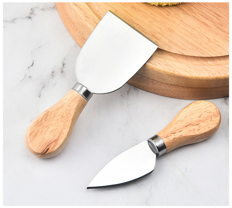 Cheese Board Set - Bamboo Charcuterie Boards with Wooden Appetizer & Cheese Platter