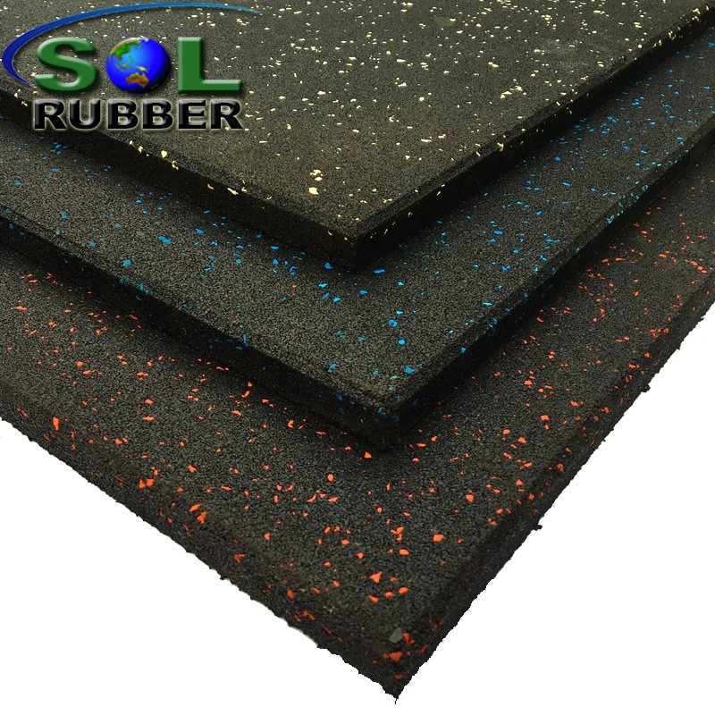 Sol Rubber Fitness Equipment Safety Mat Gym Tile Rubber Flooring