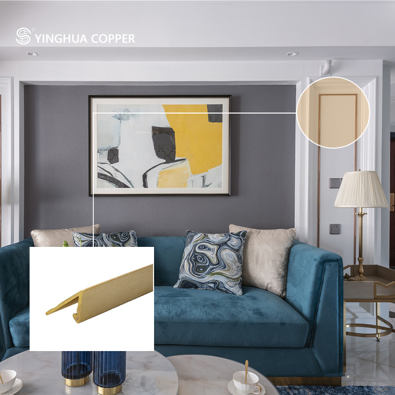 Manufacturer of Custom Copper Profiles and Decorative Brass Strips with 7-Shaped Brass Extruded Profiles