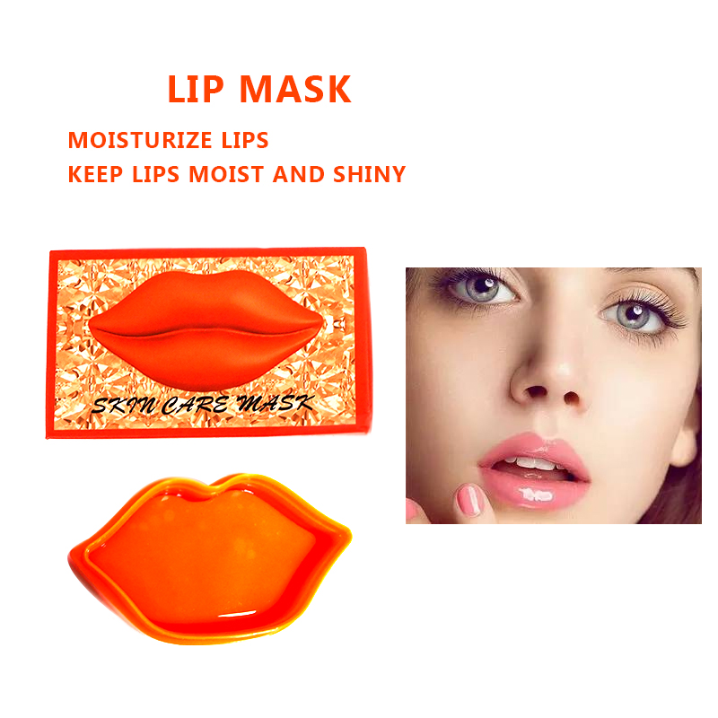Beauty Cosmetics Skin Care Moisturizing Orange Lip Sleep Mask