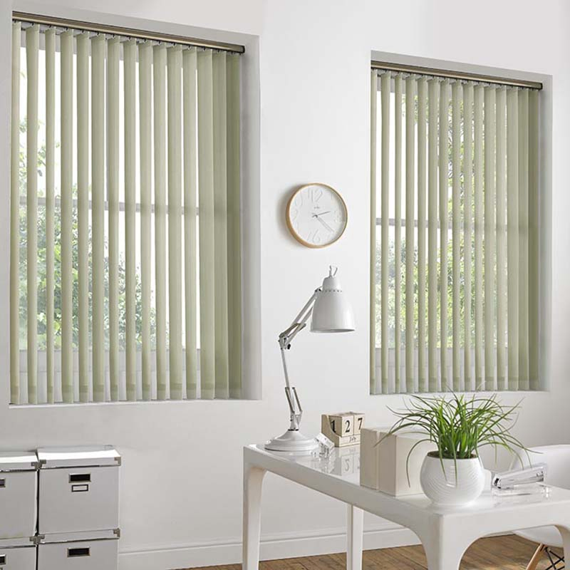 Manufacturer PVC Vertical Blinds with Customized Slats for Home Decoration