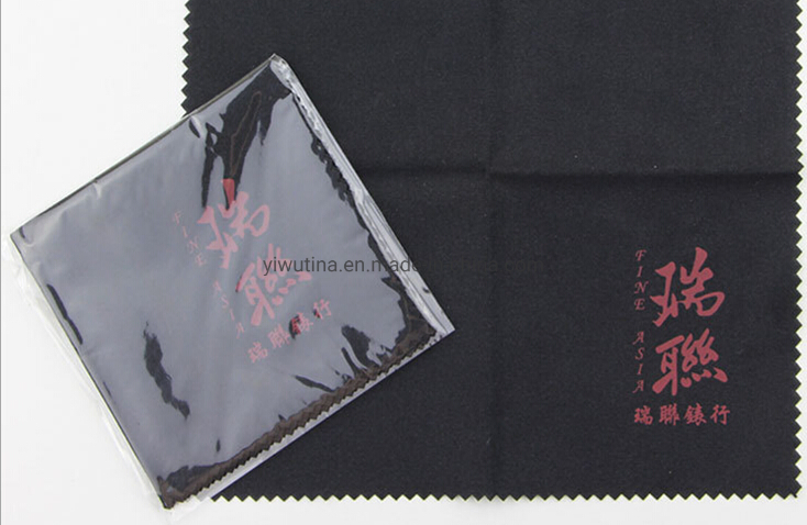 OEM Factory Jewelry Microfiber Glasses Cleaning Cloth with Printed
